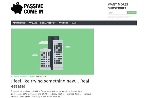 passivecomein.com site used Mh-newsdesk-lite-child