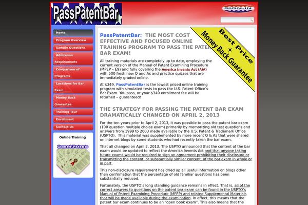 passpatentbar.com site used Passpatentbarwp121512