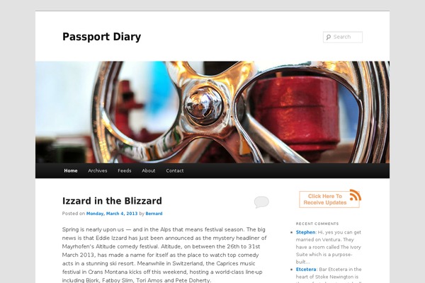 Twenty Eleven theme site design template sample
