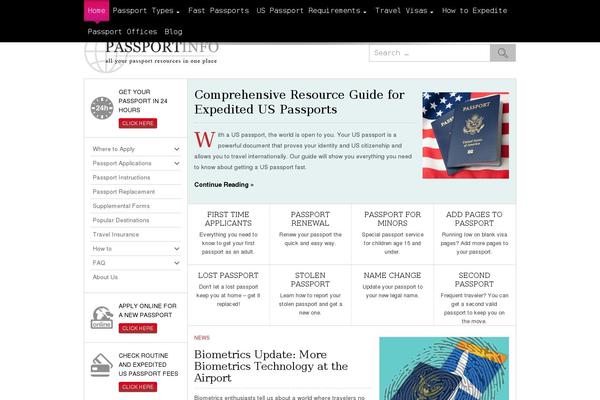 passportinfo.com site used Passportinfo