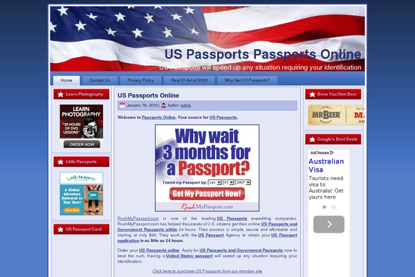 passportsonline.net site used Old_glory_wp_theme_lr
