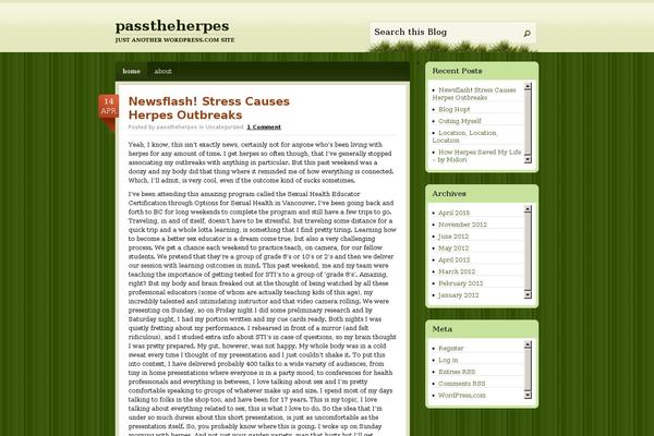 WordPress website example screenshot