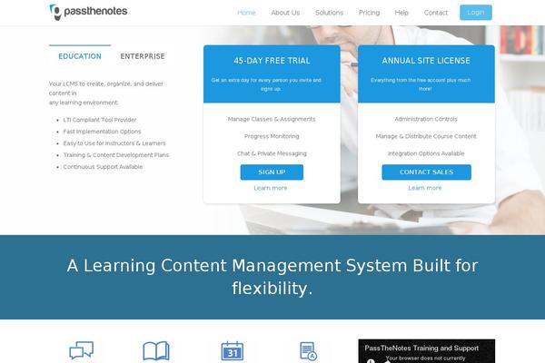 WordPress website example screenshot