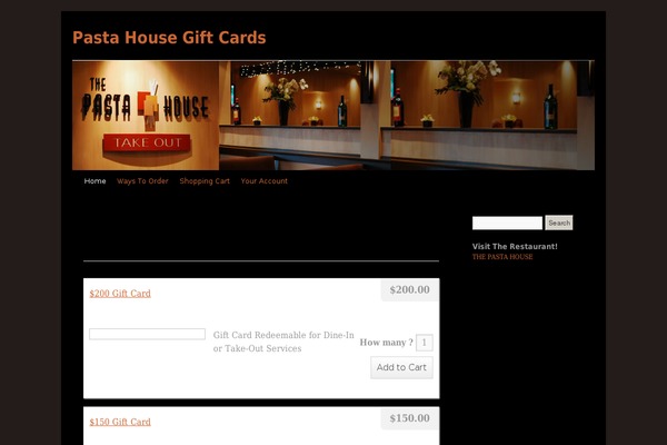 pastahousegiftcards.com site used Child-2010