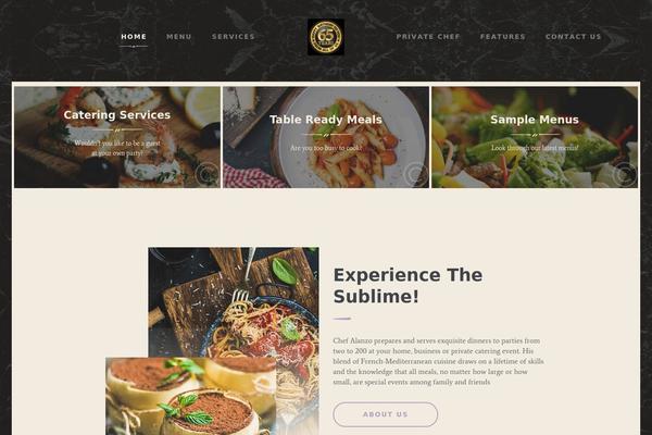 Alanzo theme site design template sample