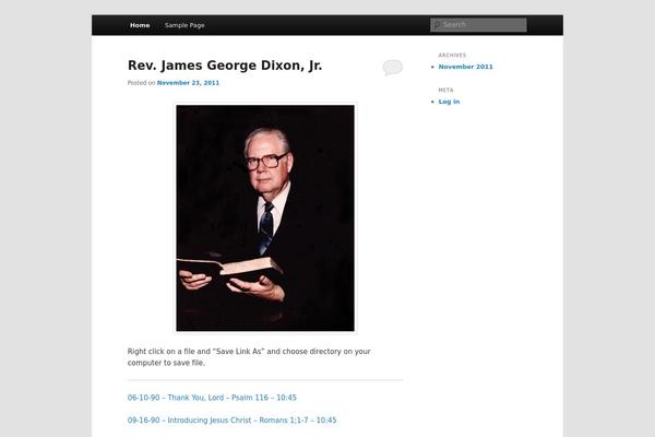 WordPress website example screenshot