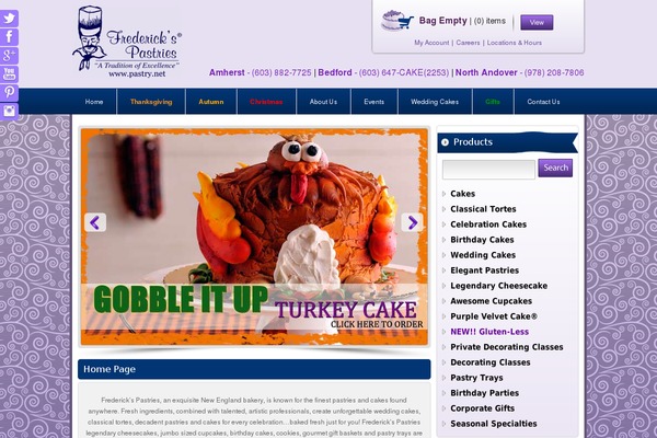 pastry.net site used Frederick