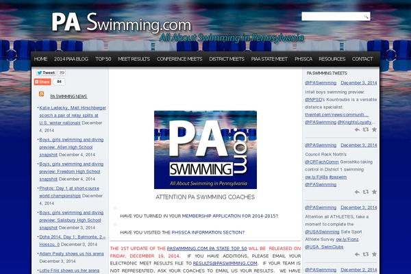 paswimming.com site used Paswimming5