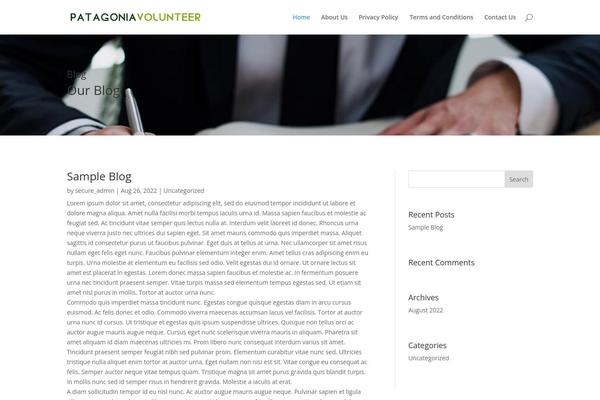 WordPress website example screenshot