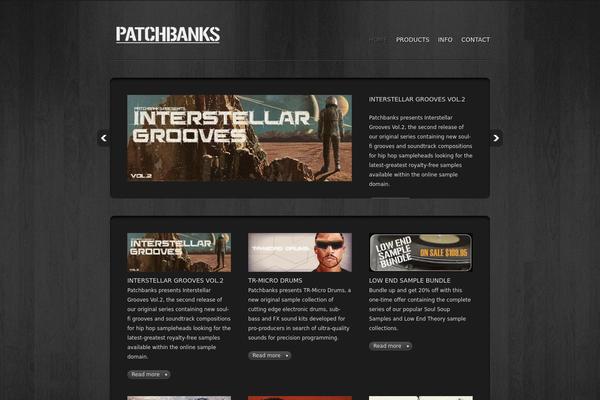 patchbanks.com site used Degusto