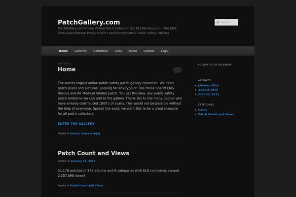 patchgallery.com site used Twenty Eleven
