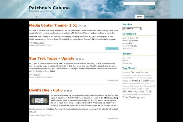 Padangan theme site design template sample