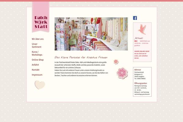 Patchwork theme site design template sample