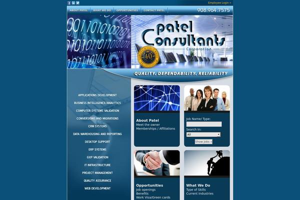 patelcorp.com site used Patel