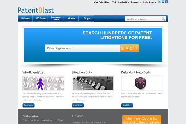 patentblast.com site used Lanterno