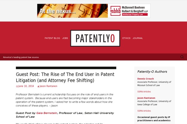 patentlyo.com site used Patentlyo