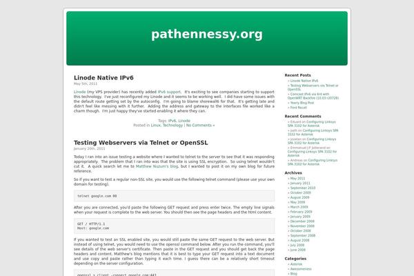 pathennessy.org site used Defaultwide