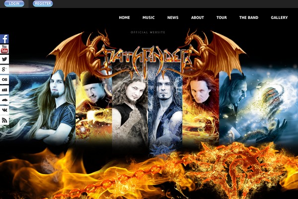 pathfinderband.com site used Roadrunners-theme