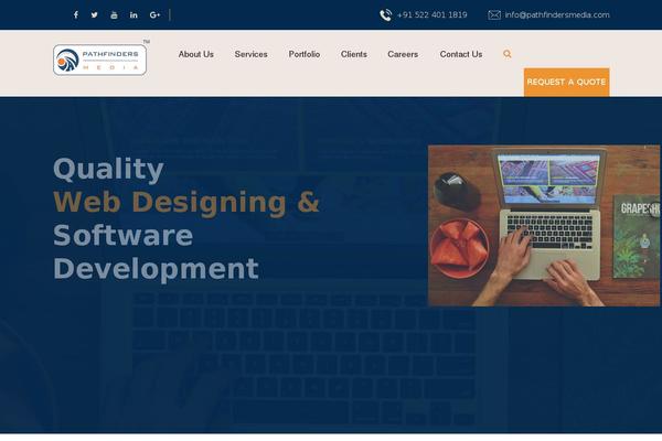 WordPress website example screenshot