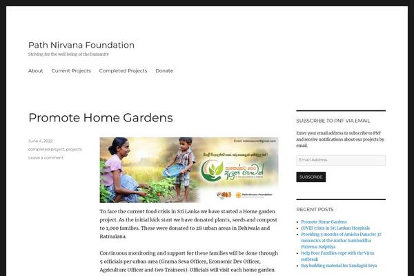 Twenty Sixteen theme site design template sample