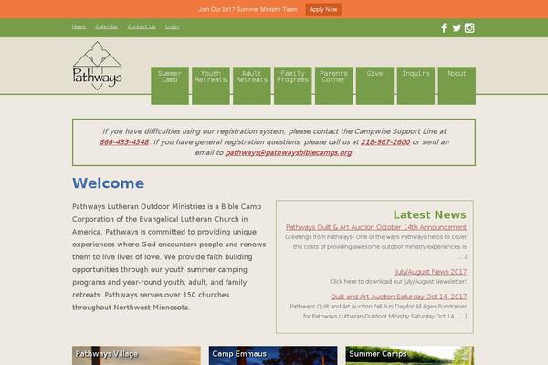 Pathways theme site design template sample