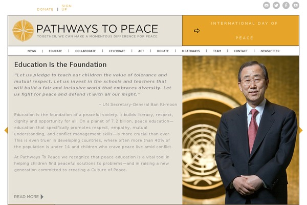 pathwaystopeace.org site used Pathways