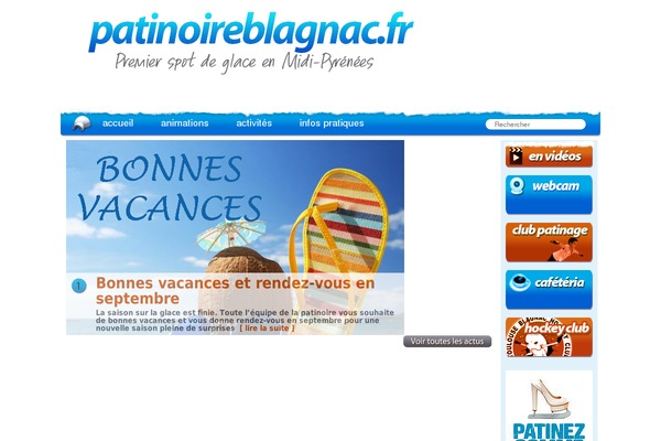 patinoireblagnac.fr site used Nidid-child