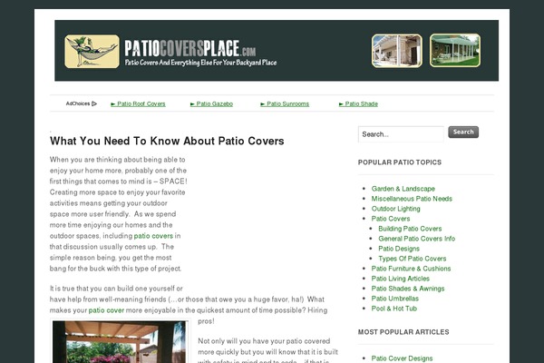 patiocoversplace.com site used Canvas