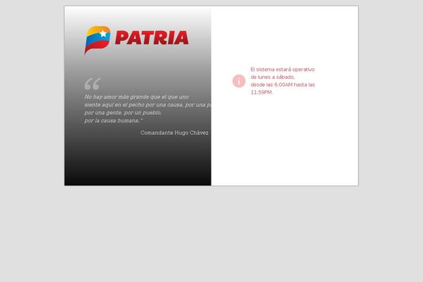 patria.org.ve site used Blogsimple