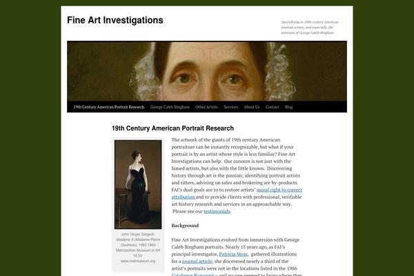 Twenty Ten theme site design template sample