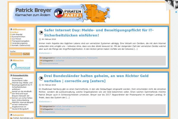 patrick-breyer.de site used Wp-theme-piratenpartei-deutschland