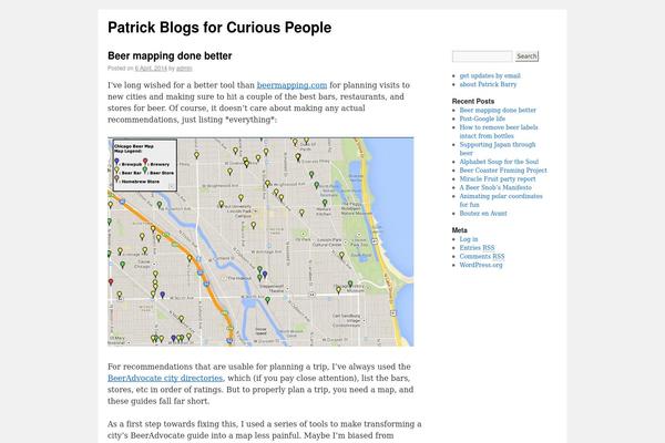 Twenty Ten theme site design template sample
