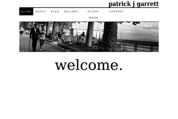 patrickjgarrett.com site used Pjg