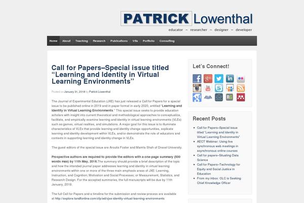 patricklowenthal.com site used Responsive