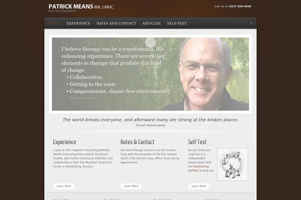 WordPress website example screenshot