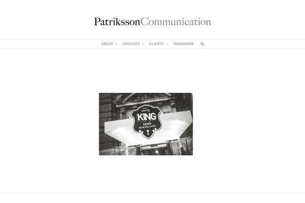 patrikssonpr.com site used Minimy-themes
