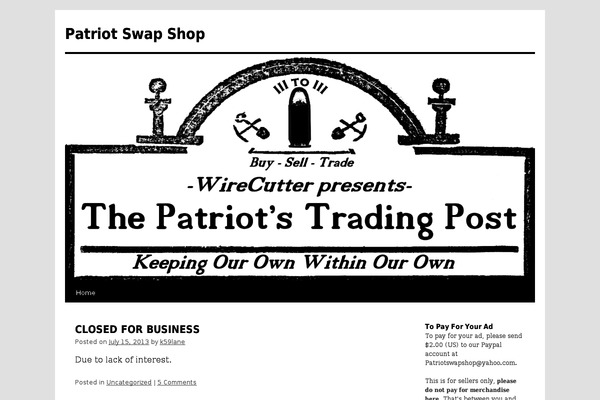 Twenty Ten theme site design template sample