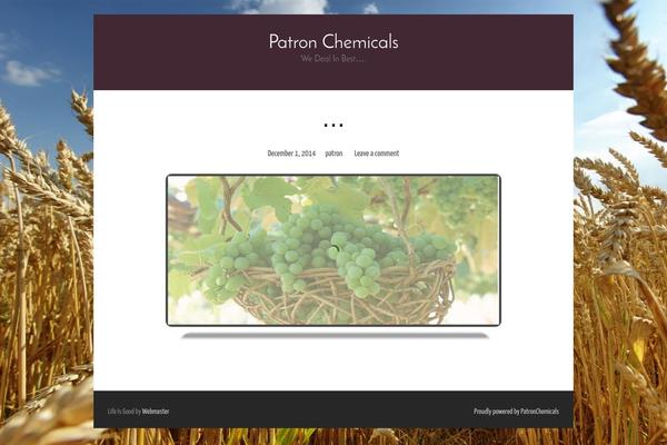 patronchemicals.com site used Life Is Good
