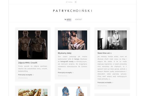 patrykchoinski.pl site used Patryk