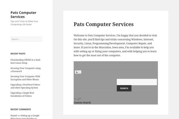 Twenty Fifteen theme site design template sample