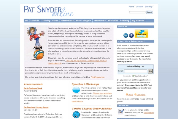 WordPress website example screenshot