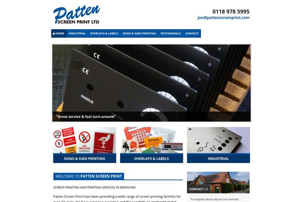pattenscreenprint.com site used Patten