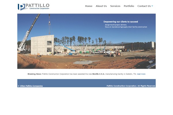 pattilloconstruction.com site used Voltron