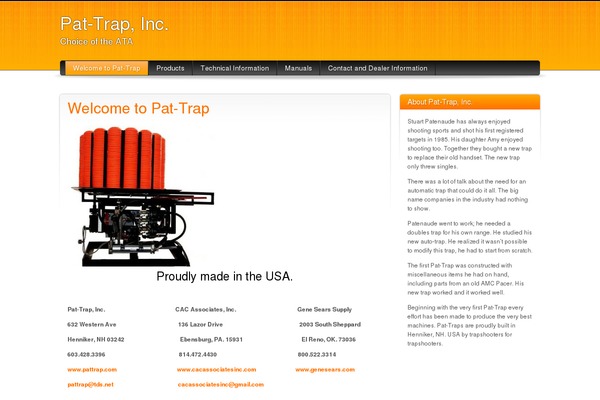 Orange and Black theme site design template sample