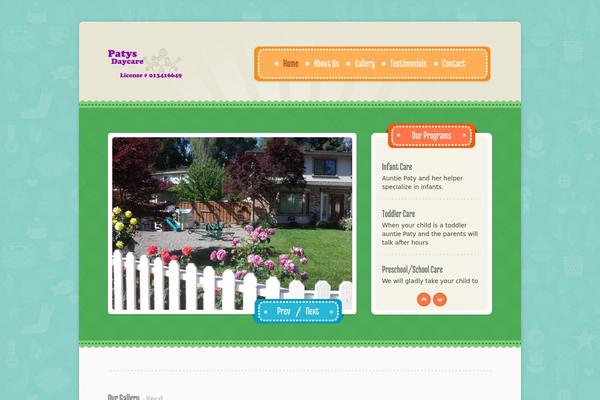 Dreamy theme site design template sample