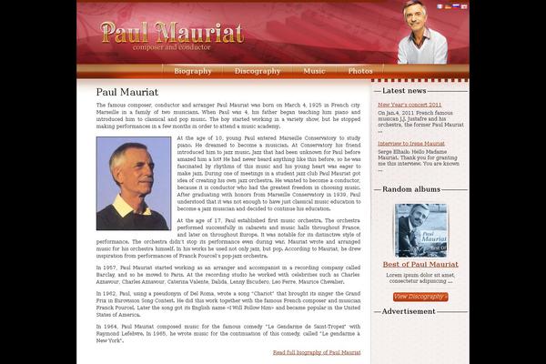 paul-mauriat.com site used Paul
