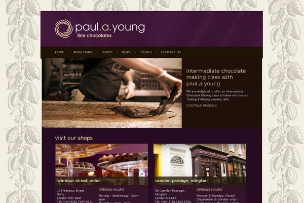 paulayoung.co.uk site used Chocolate-2012