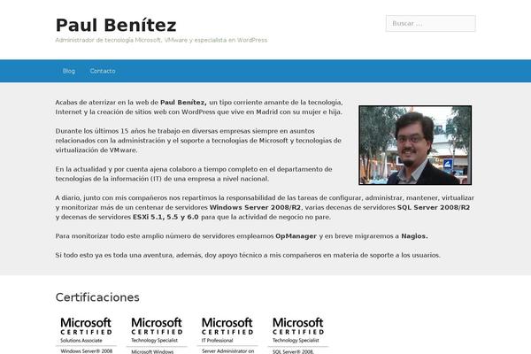 WordPress website example screenshot