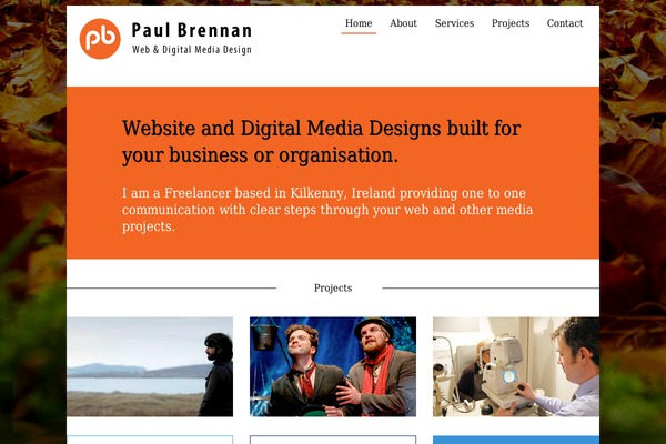 paulbrennan.ie site used Paul-design