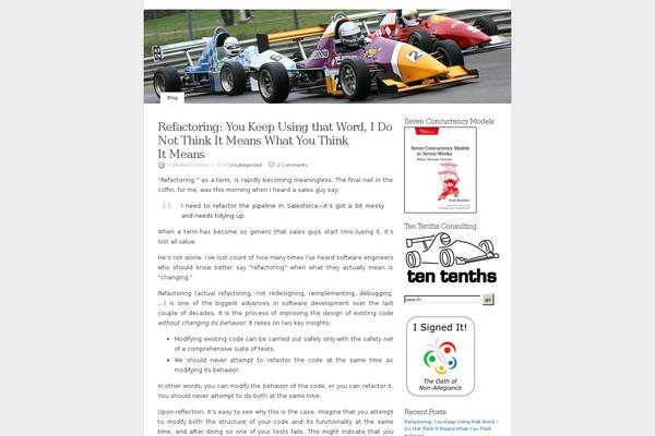 WordPress website example screenshot